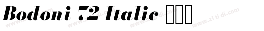 Bodoni 72 Italic字体转换 Bodoni 72 Italic字体转换